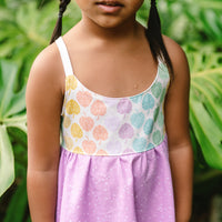 Monstera Twirl Dress - Handmade Hawaiian-Inspired Girls Dress
