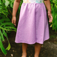 Monstera Twirl Dress - Handmade Hawaiian-Inspired Girls Dress
