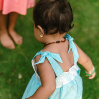 Bird of Paradise Twirl Dress - Adjustable Tie Strap Girls Dress
