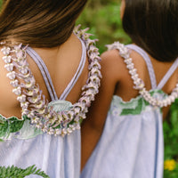 Handmade Hawaiian Girls Twirl Dress - Crownflower (Pua Kalaunu)