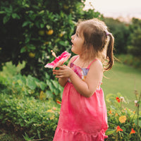Girls Dress - Bright Multi Colored Hibiscus Print - Toddler Dress - Baby Girl Dress - Small Batch Ethically Made in Maui, Hawaii USA