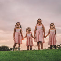 Girls Dress - Ombre Popsicles with Pink Twirly Skirt and Adjustable Straps - Baby, Toddler or Kid's Dress - Handmade in Maui, Hawaii USA