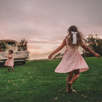 Girls Dress - Ombre Popsicles with Pink Twirly Skirt and Adjustable Straps - Baby, Toddler or Kid's Dress - Handmade in Maui, Hawaii USA