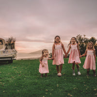 Girls Dress - Ombre Popsicles with Pink Twirly Skirt and Adjustable Straps - Baby, Toddler or Kid's Dress - Handmade in Maui, Hawaii USA