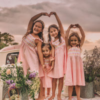 Girls Dress - Ombre Popsicles with Pink Twirly Skirt and Adjustable Straps - Baby, Toddler or Kid's Dress - Handmade in Maui, Hawaii USA