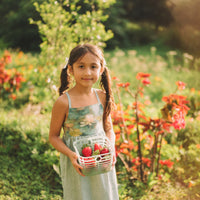 Girls Dress - Water Lily Print - Baby, Toddler or Kid's Dress - Small Batch Handmade in Maui, Hawaii USA