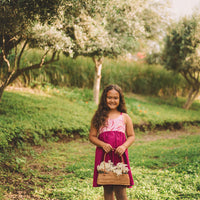 Girls Dress - Bird of Paradise Bright Tropical Print - Baby, Toddler or Kids Dress - Small Batch Handmade in Maui, Hawaii