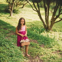 Girls Dress - Bird of Paradise Bright Tropical Print - Baby, Toddler or Kids Dress - Small Batch Handmade in Maui, Hawaii