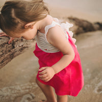 Girls Dress - Whales in the Waves Print - Coastal Themed Baby, Toddler or Kid's Dress - Small Batch Handmade in Maui, Hawaii USA