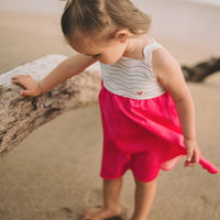 Girls Dress - Whales in the Waves Print - Coastal Themed Baby, Toddler or Kid's Dress - Small Batch Handmade in Maui, Hawaii USA