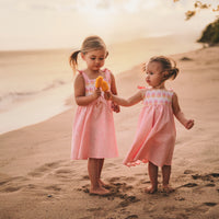 Girls Dress - Ombre Popsicles with Pink Twirly Skirt and Adjustable Straps - Baby, Toddler or Kid's Dress - Handmade in Maui, Hawaii USA
