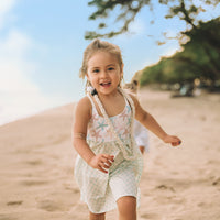 Girls Dress - Starfish and Checkered Print - Baby, Toddler or Kid's Dress - Handmade in Maui, Hawaii USA
