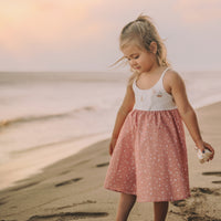 Girls Dress - Sailboats Print Dress with Twirly Skirt - Coastal Themed Baby, Toddler or Kids Dress - Handmade in Maui, Hawaii USA