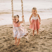 Girls Dress - Ocean Friends Print Dress - Coastal Themed Baby, Beach Ocean Loving Toddler or Kids Dress - Handmade in Maui, Hawaii USA