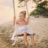 Girls Dress - Ocean Friends Print Dress - Coastal Themed Baby, Beach Ocean Loving Toddler or Kids Dress - Handmade in Maui, Hawaii USA
