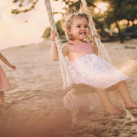 Girls Dress - Ocean Friends Print Dress - Coastal Themed Baby, Beach Ocean Loving Toddler or Kids Dress - Handmade in Maui, Hawaii USA