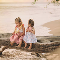 Girls Dress - Ocean Friends Print Dress - Coastal Themed Baby, Beach Ocean Loving Toddler or Kids Dress - Handmade in Maui, Hawaii USA