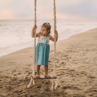 Girls Dress - Nautical Sailboat and Fish Print Dress - Baby, Toddler or Kids Dress - Small Batch Handmade in Maui, Hawaii