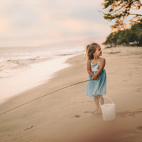 Girls Dress - Nautical Sailboat and Fish Print Dress - Baby, Toddler or Kids Dress - Small Batch Handmade in Maui, Hawaii