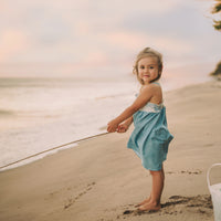 Girls Dress - Nautical Sailboat and Fish Print Dress - Baby, Toddler or Kids Dress - Small Batch Handmade in Maui, Hawaii