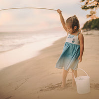 Girls Dress - Nautical Sailboat and Fish Print Dress - Baby, Toddler or Kids Dress - Small Batch Handmade in Maui, Hawaii