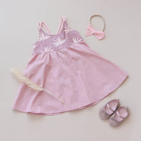 Girls Dress with Twirly Skirt - Bird of Paradise - Toddler Dress - Baby Girl Dress - Made in Maui, Hawaii
