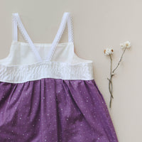 Handmade Girls' Wildflowers Dress with 'Love Her But Leave Her Wild' Quote Pocket | Shirred Back | Made in Maui, Hawaii