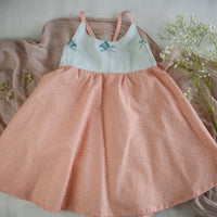 SALE | Handmade Girls' Palm Trees Dress with Twirly Skirt | Toddler & Baby Girl Dress | 100% Cotton | Made in Hawaii