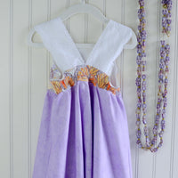 Girls Dress - Monarch Butterfly Print with Lace and Twirly Purple Skirt - Baby, Toddler or Kids Dress - Handmade in Maui, Hawaii