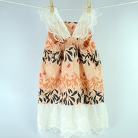 Handmade Girls' Butterfly and Lace Dress | 100% Cotton | Shirred Back and Lace Trimmed| Made in Maui, Hawaii
