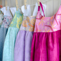 Girls Dress - Bird of Paradise Bright Tropical Print - Baby, Toddler or Kids Dress - Small Batch Handmade in Maui, Hawaii