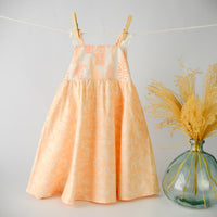 SALE | Handmade Girls' Fern Twirl Dress with Lace Straps | Toddler & Baby Girl Dress | 100% Cotton | Made in Hawaii
