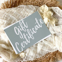 Gift Certificate