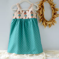 Handmade Girls' Hula Dress | Fully Lined Bodice & Shirred Back | 100% Cotton | Made in Maui, Hawaii