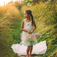 Girls Dress - Dragonfly Botanical Print - Toddler Dress - Baby Girl Dress - Made in Hawaii