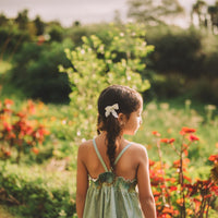 Girls Dress - Water Lily Print - Baby, Toddler or Kid's Dress - Small Batch Handmade in Maui, Hawaii USA