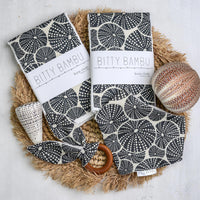 Sea Urchin Baby Gift Set | Hawaiian Baby Shower Gift | Burp Cloths, Bib & Teether | Handmade in Maui