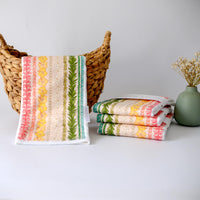 Hawaii Baby Gift, Rainbow Flower Lei Print Baby Shower Gift, Tropical Burp Cloth Set, Handmade in Maui