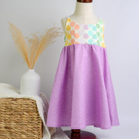 Monstera Twirl Dress - Handmade Hawaiian-Inspired Girls Dress