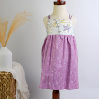 SAMPLE SALE DRESS - Ocean Theme in Purple - Size 1/2 yr. Only