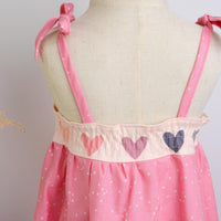SAMPLE SALE DRESS - Hearts Twirly Dress with Adjustable Straps - Size 6-12 mo and 1/2 yrs. Only
