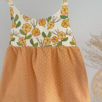 Handmade Girls' Puakenikeni Dress with Fringe | Toddler & Baby Girl Dress | 100% Cotton | Made in Hawaii