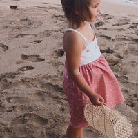 Girls Dress - Sailboats Print Dress with Twirly Skirt - Coastal Themed Baby, Toddler or Kids Dress - Handmade in Maui, Hawaii USA
