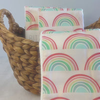 Rainbow Baby Burp Cloth - Hawaii Made Baby Gift - Newborn Gift Idea - Made in Maui, Hawaii