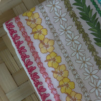 Rainbow Lei Baby Burp Cloth | Gender-Neutral, Absorbent Cotton Baby Gift Made in Maui, Hawaii USA