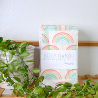 Rainbow Baby Burp Cloth - Hawaii Made Baby Gift - Newborn Gift Idea - Made in Maui, Hawaii