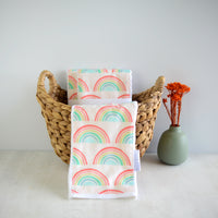 Rainbow Baby Burp Cloth - Hawaii Made Baby Gift - Newborn Gift Idea - Made in Maui, Hawaii
