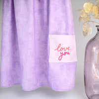 Valentine's Day Girls Dress | Hearts and Love You Pocket Dress | Handmade on Maui, Hawaii USA
