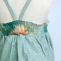 Girls Dress - Water Lily Print - Baby, Toddler or Kid's Dress - Small Batch Handmade in Maui, Hawaii USA