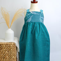 SAMPLE SALE DRESS - Whale Print with Ric Rak Straps - Size 5/6 yr. Only